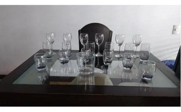 Imagen de Set Copas, Vasos Y Hielera Cristar X 19 Unidades