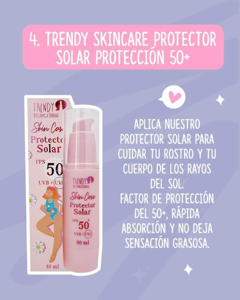 Imagen de Skin Care protector solar Trendy 